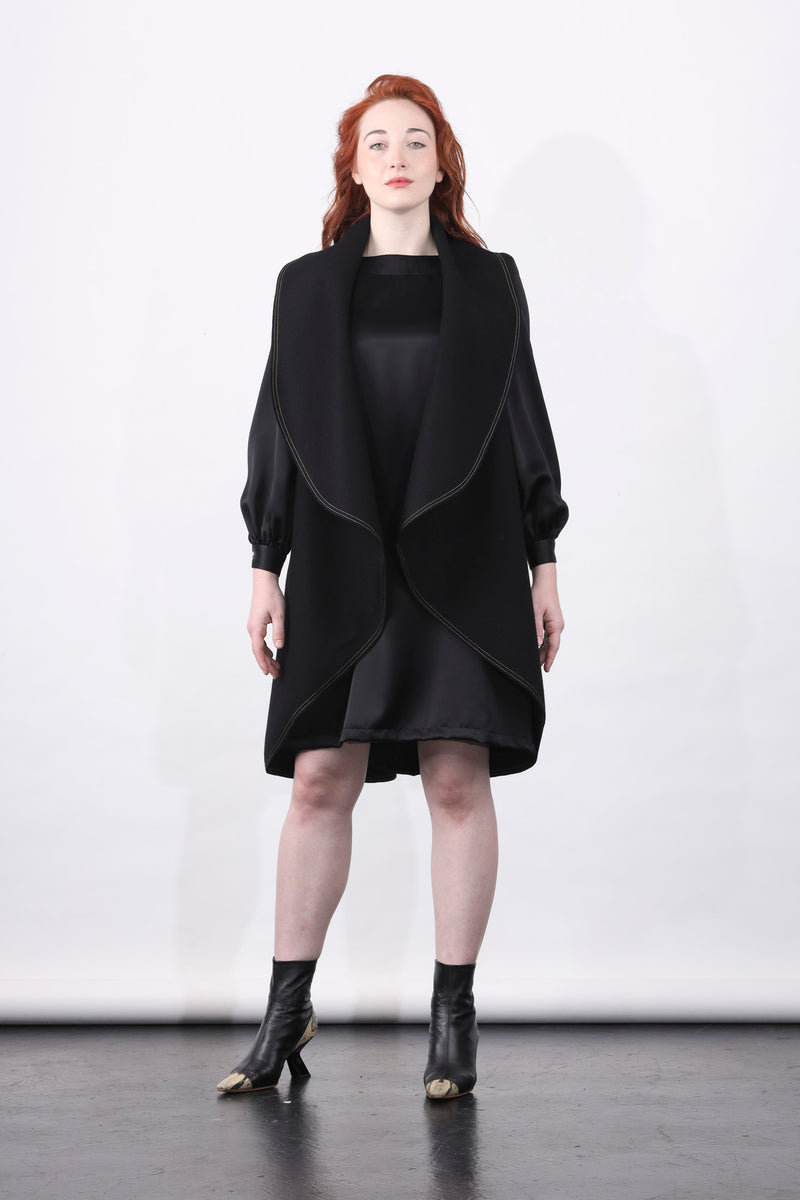 1- Mima vest in black by Natalija Rushidi